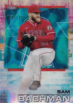 2021 Bowman's Best - Aqua Lava Refractor #36 Sam Bachman Front