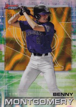 2021 Bowman's Best - Gold Lava Refractor #83 Benny Montgomery Front