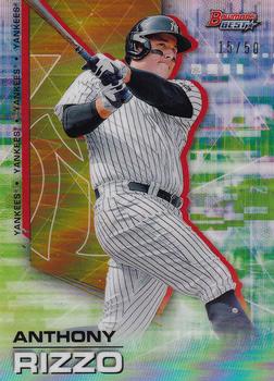 2021 Bowman's Best - Gold Refractor #90 Anthony Rizzo Front