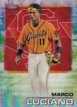 2021 Bowman's Best - Orange Refractor #20 Marco Luciano Front