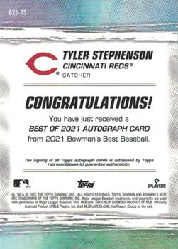 2021 Bowman's Best - Best of 2021 Autographs #B21-TS Tyler Stephenson Back