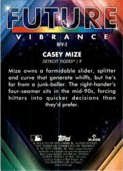 2021 Bowman's Best - Bowman Future Vibrance #BFV-2 Casey Mize Back