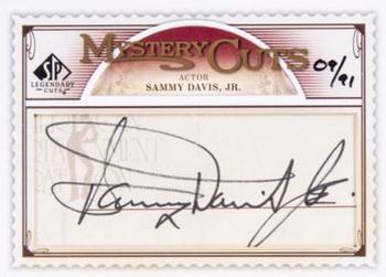2009 SP Legendary Cuts - Mystery Cuts Exchange #LC-MC Sammy Davis, Jr. Front