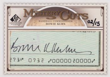 2009 SP Legendary Cuts - Mystery Cuts Exchange #LC-MC Bowie Kuhn Front