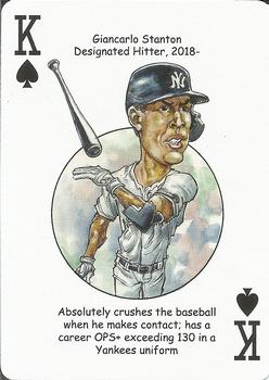 2022 Hero Decks New York Yankees Baseball Heroes Playing Cards (12th Edition) #K♠ Giancarlo Stanton Front