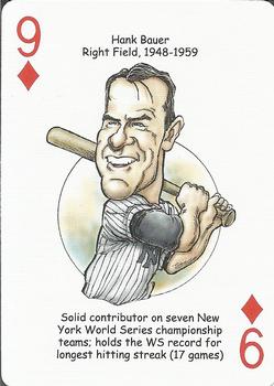 2022 Hero Decks New York Yankees Baseball Heroes Playing Cards (12th Edition) #9♦ Hank Bauer Front