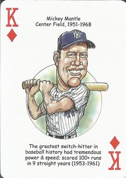 2022 Hero Decks New York Yankees Baseball Heroes Playing Cards (12th Edition) #K♦ Mickey Mantle Front