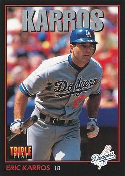 1993 Triple Play #4 Eric Karros Front