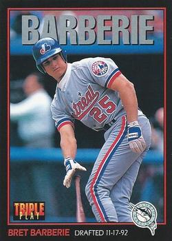 1993 Triple Play #195 Bret Barberie Front