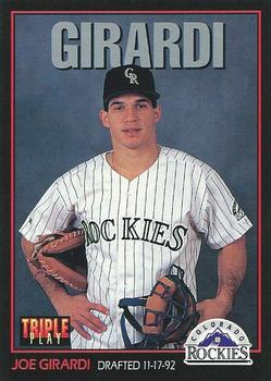 1993 Triple Play #237 Joe Girardi Front