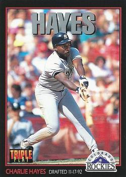 1993 Triple Play #257 Charlie Hayes Front