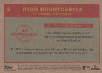 2020-21 Topps 582 Montgomery Club Set 5 #2 Ryan Mountcastle Back