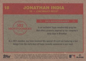 2020-21 Topps 582 Montgomery Club Set 5 #18 Jonathan India Back