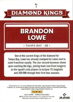 2022 Donruss #1 Brandon Lowe Back