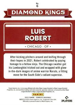 2022 Donruss #6 Luis Robert Back