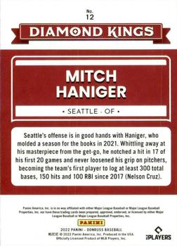 2022 Donruss #12 Mitch Haniger Back