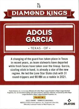 2022 Donruss #15 Adolis Garcia Back