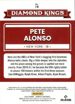 2022 Donruss #18 Pete Alonso Back