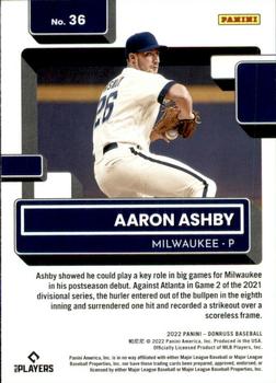 2022 Donruss #36 Aaron Ashby Back