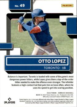 2022 Donruss #49 Otto Lopez Back