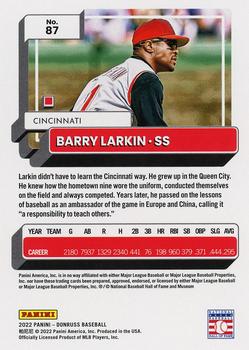 2022 Donruss #87 Barry Larkin Back