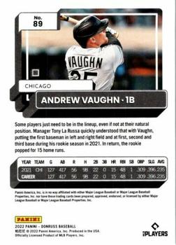 2022 Donruss #89 Andrew Vaughn Back