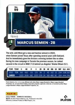 2022 Donruss #99 Marcus Semien Back