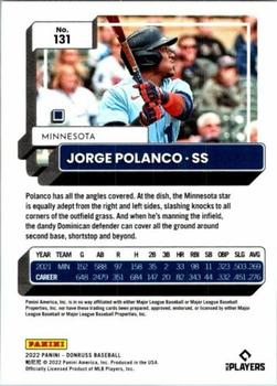 2022 Donruss #131 Jorge Polanco Back