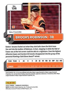2022 Donruss #136 Brooks Robinson Back
