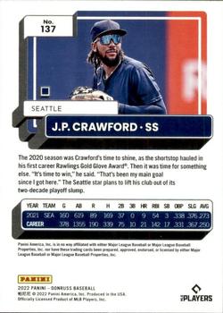 2022 Donruss #137 J.P. Crawford Back