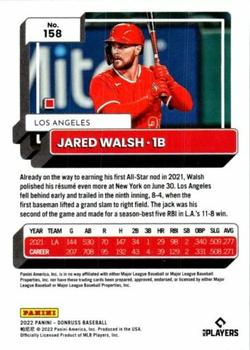 2022 Donruss #158 Jared Walsh Back