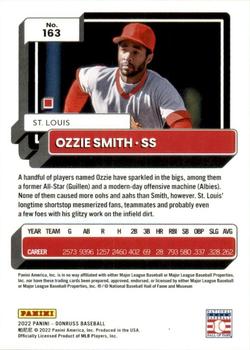 2022 Donruss #163 Ozzie Smith Back