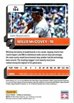 2022 Donruss #164 Willie McCovey Back