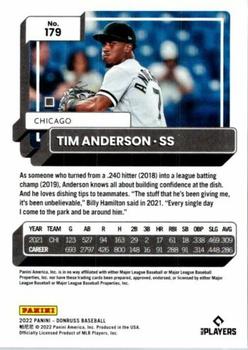 2022 Donruss #179 Tim Anderson Back