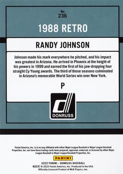 2022 Donruss #236 Randy Johnson Back