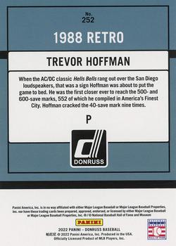 2022 Donruss #252 Trevor Hoffman Back