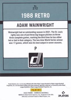 2022 Donruss #272 Adam Wainwright Back