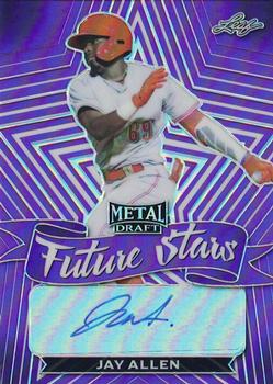 2021 Leaf Metal Draft - Future Stars Autographs Purple Rainbow #FS-JA1 Jay Allen Front