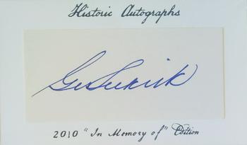 2010 Historic Autographs In Memory Of Edition #NNO George Selkirk Front