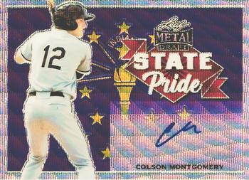 2021 Leaf Metal Draft - State Pride Autographs Silver Wave #SP-CM2 Colson Montgomery Front