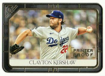 2021 Topps Gallery - Printer Proof #7 Clayton Kershaw Front