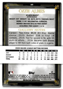 2021 Topps Gallery - Printer Proof #99 Ozzie Albies Back