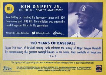 2019 Topps 150 Years of Baseball - Autographs #105A Ken Griffey Jr. Back