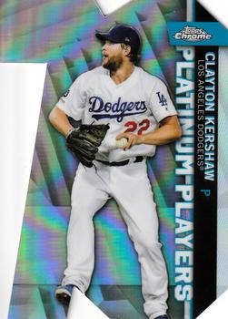 2021 Topps Chrome Update - Platinum Player Die Cut #CPDC-9 Clayton Kershaw Front