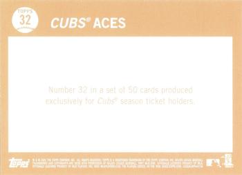 2020 Topps Chicago Cubs Season Ticket Holders #32 Kyle Hendricks / Jon Lester Back
