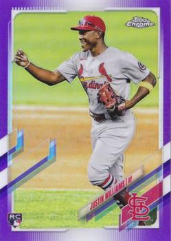 2021 Topps Chrome Update - Purple Refractor #USC95 Justin Williams Front
