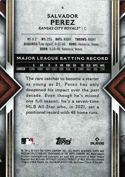 2022 Topps Museum Collection #6 Salvador Perez Back