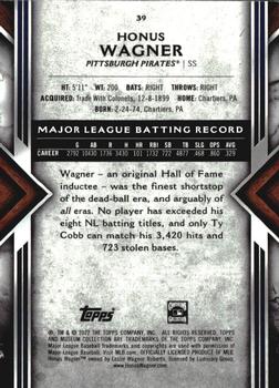 2022 Topps Museum Collection #39 Honus Wagner Back
