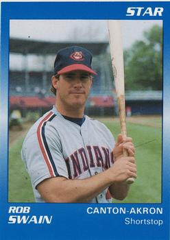 1989 Star Canton-Akron Indians - Platinum #20 Rob Swain Front