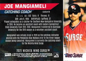 2021 Choice Wichita Wind Surge #29 Joe Mangiameli Back